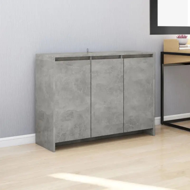 Luxe Dressoir met bewerkt hout voor praktische opbergruimte - Betongrijs / 1 - Dressoirs & buffetkasten