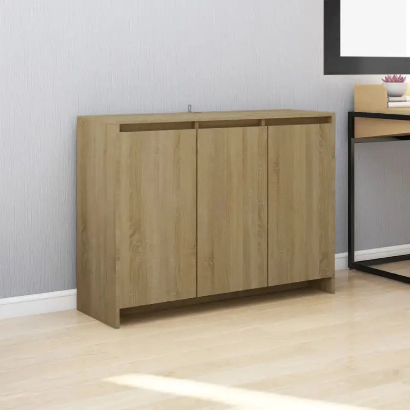 Luxe Dressoir met bewerkt hout voor praktische opbergruimte - Sonoma eiken / 1 - Dressoirs & buffetkasten
