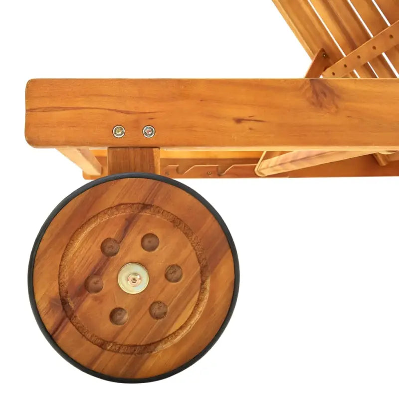 Massief acaciahout ligstoel voor ultiem ontspanning in de tuin - Ligstoelen