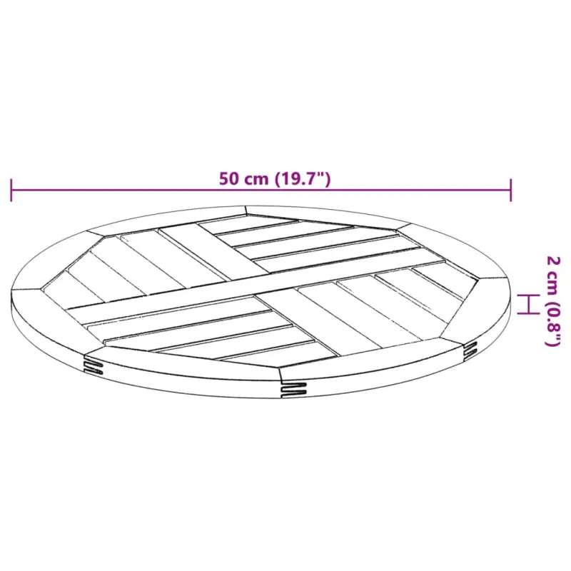 Massief acaciahout Tafelblad voor Tuintafel Verfrissend en Duurzaam - Tafelbladen