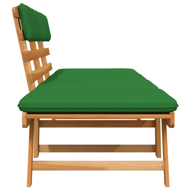 Massief acaciahout tuinbank en zonnebed met verstelbare zijkanten - Tuinbanken