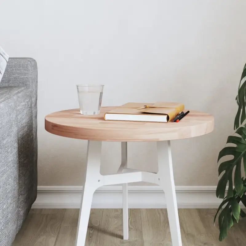 Massief Beukenhout Vierkante Tafelblad met Afgeronde Hoeken - Lichtbruin / 40 x 2.5 cm / 1 - Tafelbladen