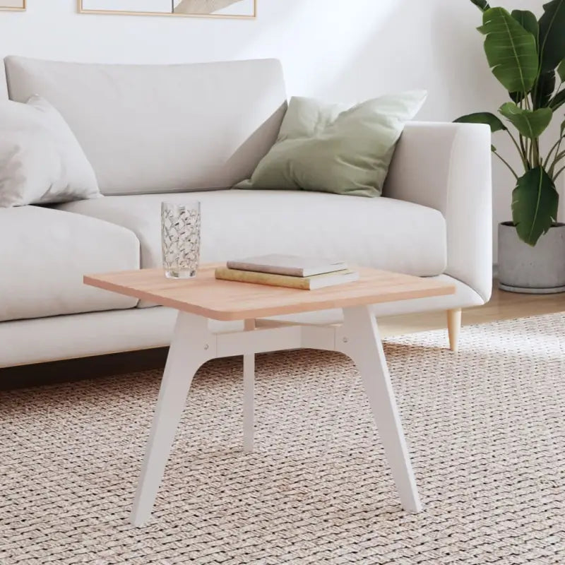 Massief Beukenhout Vierkante Tafelblad met Afgeronde Hoeken - Lichtbruin / 50 x 50 x 1.5 cm / 1 - Tafelbladen