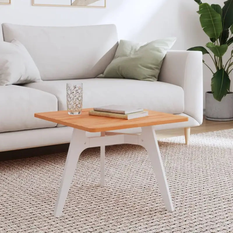 Massief Beukenhout Vierkante Tafelblad met Afgeronde Hoeken - Bruin / 50 x 50 x 1.5 cm / 1 - Tafelbladen