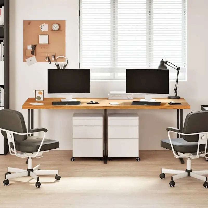 Massief eikenhouten bureaublad voor een natuurlijke sfeer in huis - Onderdelen en accessoires voor bureaus