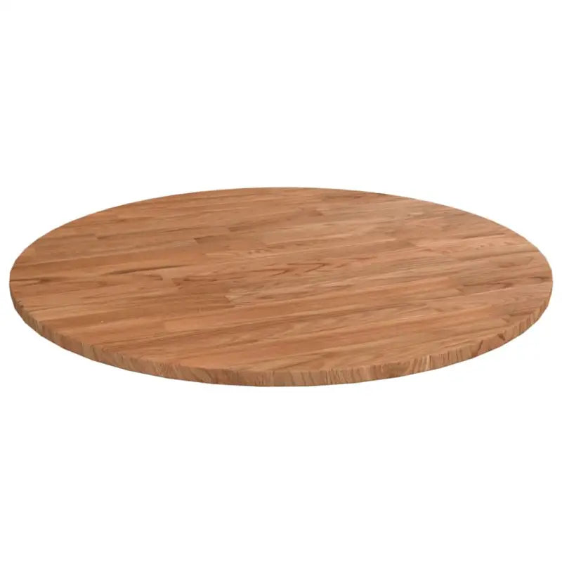 Massief eikenhouten houten en ronde tafelbladen voor thuis en horeca - Lichtbruin / Ø 50 x 1.5 cm / 1 - Tafelbladen