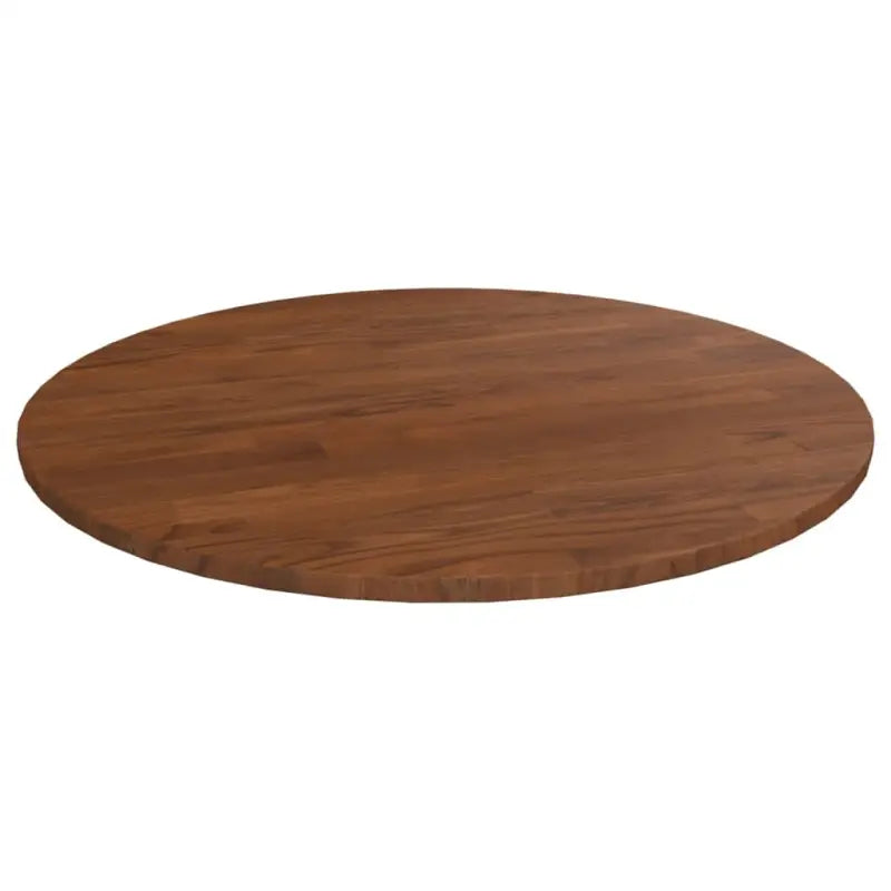 Massief eikenhouten houten en ronde tafelbladen voor thuis en horeca - Donkerbruin / Ø 60 x 1.5 cm / 1 - Tafelbladen