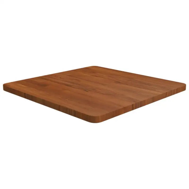 Massief eikenhouten houten vierkante tafelblad voor thuis en horeca - Donkerbruin / 60 x 60 x 2.5 cm / 1 - Tafelbladen