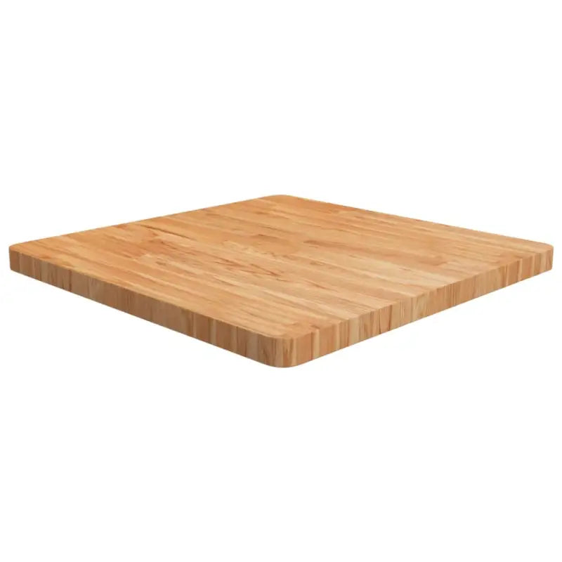 Massief eikenhouten houten vierkante tafelblad voor thuis en horeca - Lichtbruin / 70 x 70 x 4 cm / 1 - Tafelbladen
