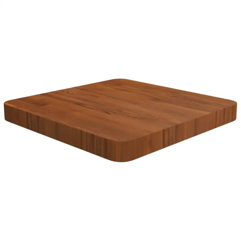 Massief eikenhouten houten vierkante tafelblad voor thuis en horeca - Donkerbruin / 40 x 40 x 4 cm / 1 - Tafelbladen