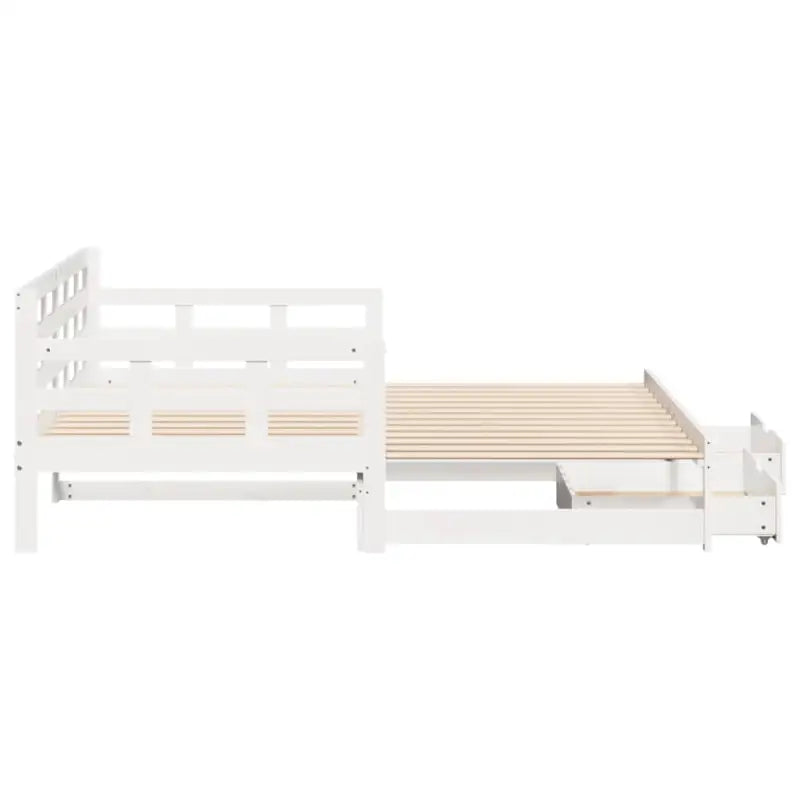 Massief Grenenhout 2-in-1 Slaapbank met Onderschuifbed - Bedden & bedframes