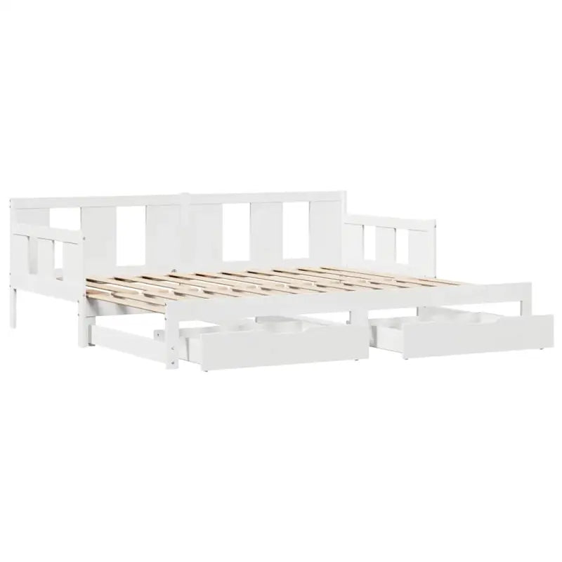 Massief Grenenhout Bedden en Bedframes 2-in-1 Slaapbank met Onderbed - Bedden & bedframes
