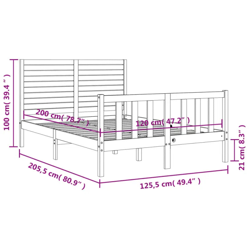 Massief grenenhout bedframe voor een goede nachtrust en natuurlijke stijl - Bedden & bedframes