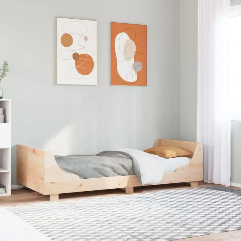 Massief grenenhout bedframe voor een moderne slaapkamer uitstraling - Naturel / 90 x 200 cm - Bedden & bedframes