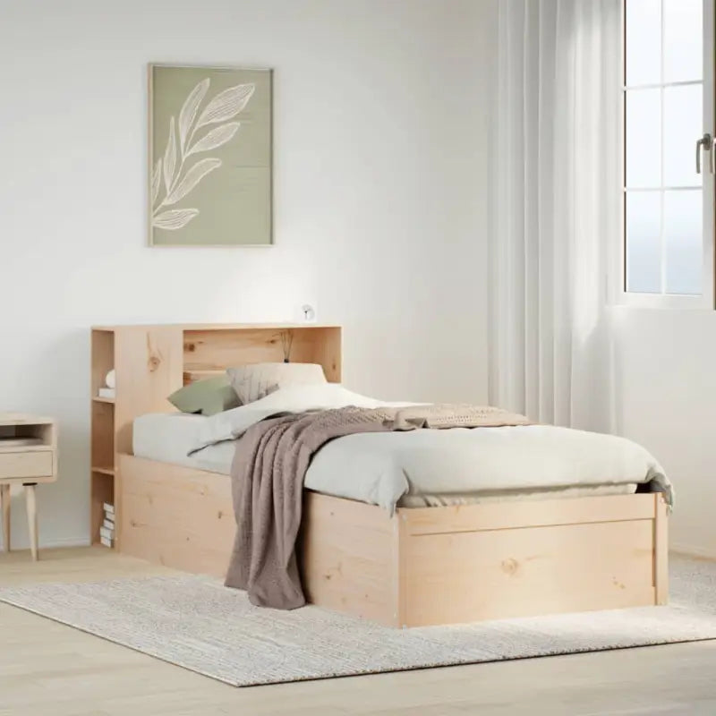 Massief grenenhout bedframe voor een natuurlijke en comfortabele slaapkamer - Bedden & bedframes