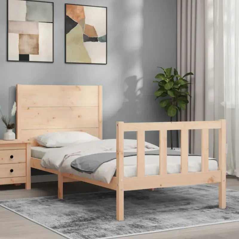 Massief Grenenhout Bedframe voor een Natuurlijke en Stevige Slaapplek - Bedden & bedframes