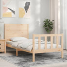 Massief Grenenhout Bedframe voor een Natuurlijke en Stevige Slaapplek - Naturel / 100 x 200 cm - Bedden & bedframes