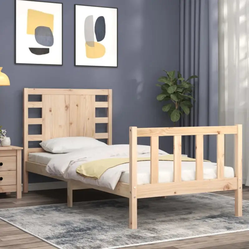 Massief grenenhout bedframe voor een natuurlijke en stijlvolle slaapkamer - Bedden & bedframes