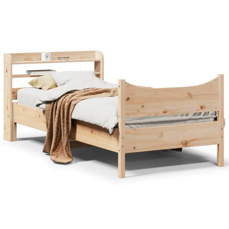 Massief grenenhout bedframe voor een stabiele en duurzame slaapkamer - Naturel / 90 x 190 cm - Bedden & bedframes