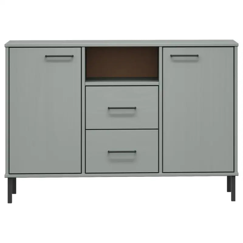Massief grenenhout dressoir met metalen poten voor een industriële sfeer - Dressoirs & buffetkasten