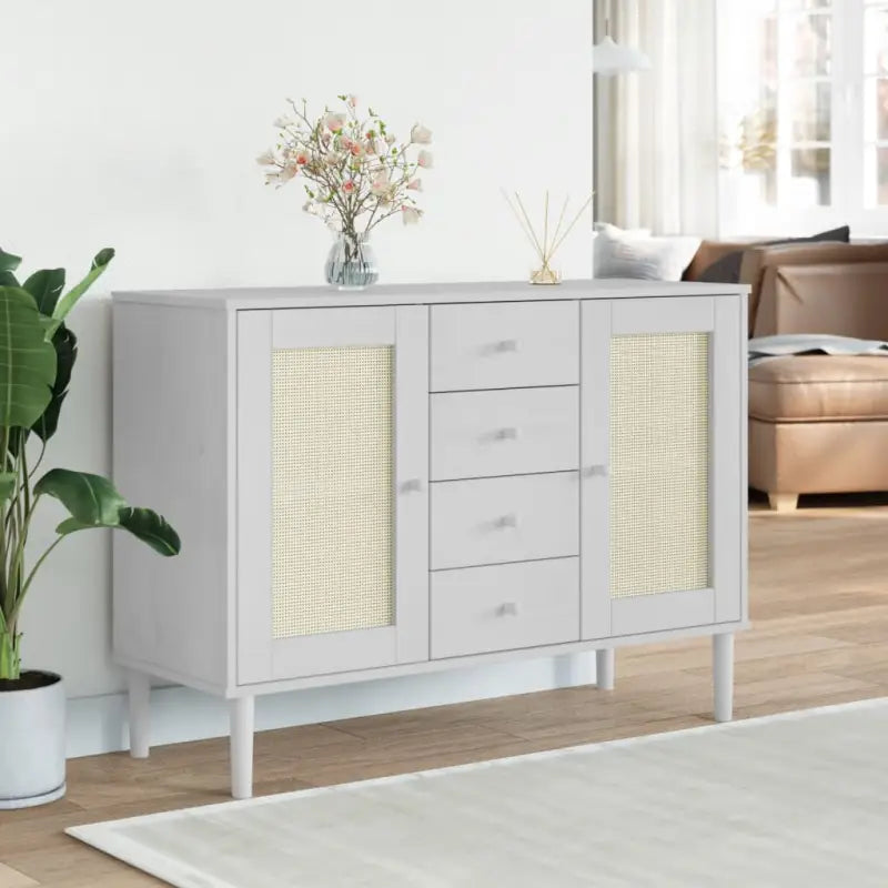 Massief Grenenhout Dressoir met Minimalistische Charme voor Jouw Kamer - Dressoirs & buffetkasten