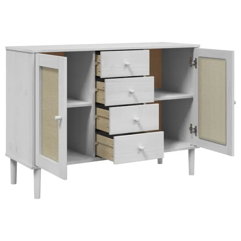 Massief Grenenhout Dressoir met Minimalistische Charme voor Jouw Kamer - Dressoirs & buffetkasten