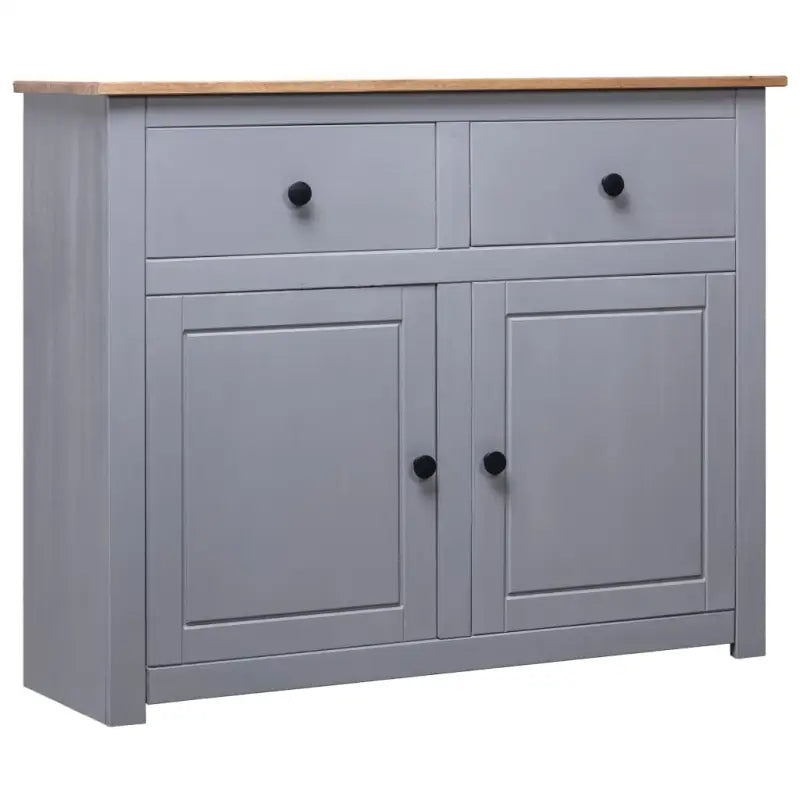 Massief Grenenhout Dressoir met Rustiek en Trendy Design - Grijs / 1 - Dressoirs & buffetkasten
