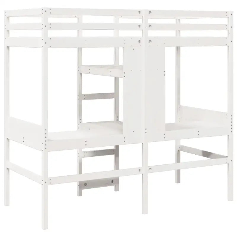 Massief Grenenhout Hoogslaper met Bureau Ideale Keuze voor Beperkte Ruimte - Bedden & bedframes