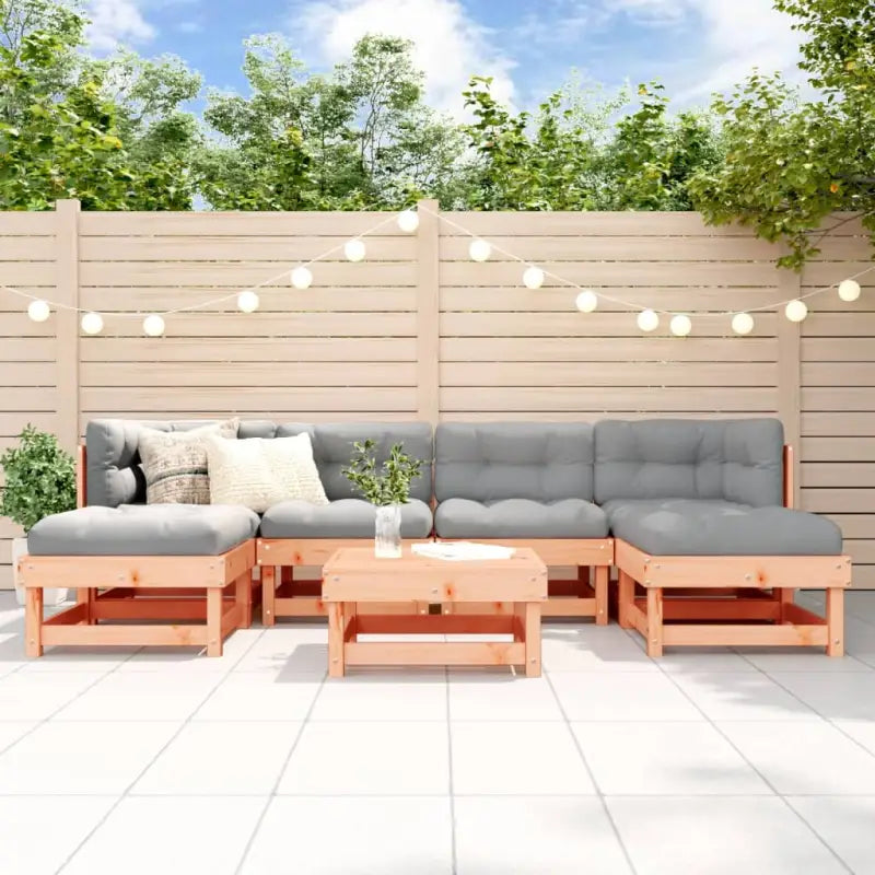 Massief Grenenhout Tuin Lounge Set voor een gezellige tuinsetting - Natuurlijk douglashout - Tuinsets
