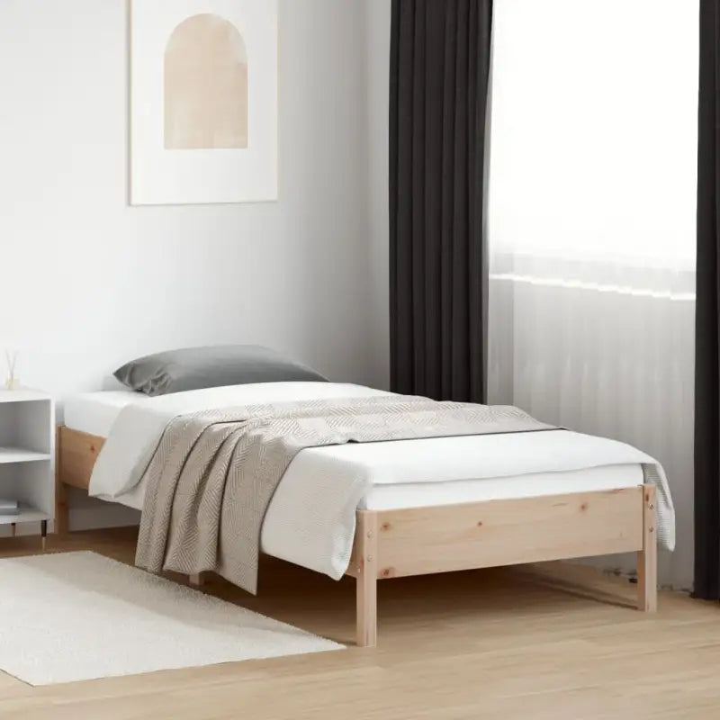Massief Grenenhouten bedframe met multiplex lattenbodem voor optimale slaap - Bedden & bedframes