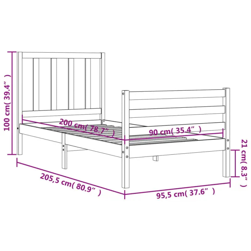 Massief grenenhouten bedframe voor een goede nachtrust - Bedden & bedframes