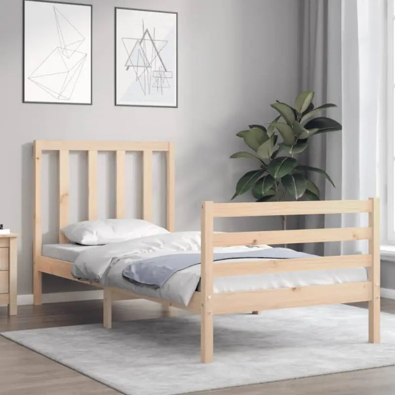 Massief grenenhouten bedframe voor een goede nachtrust en natuurlijk interieur - Bedden & bedframes