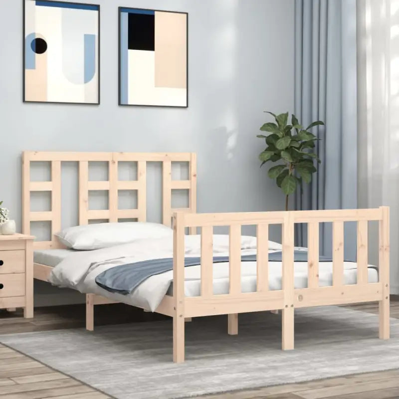Massief grenenhouten bedframe voor een goede nachtrust - Naturel / 120 x 200 cm - Bedden & bedframes