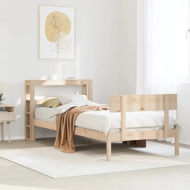 Massief grenenhouten bedframe voor een goede nachtrust - Naturel / 90 x 200 cm - Bedden & bedframes