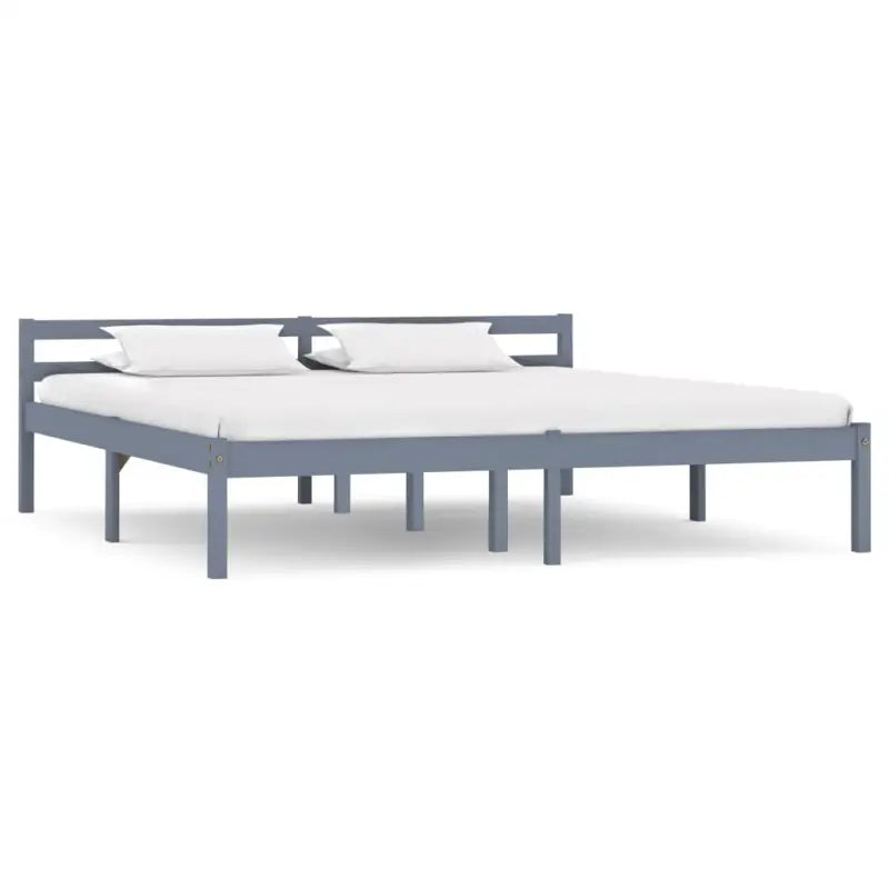 Massief grenenhouten bedframe voor een moderne slaapkamer stijl - Grijs / 160 x 200 cm - Bedden & bedframes