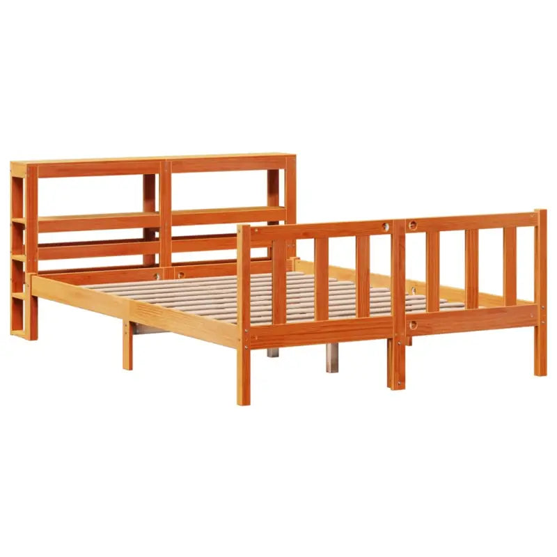 Massief Grenenhouten Bedframe voor een Natuurlijke en Decoratieve Look - Bedden & bedframes