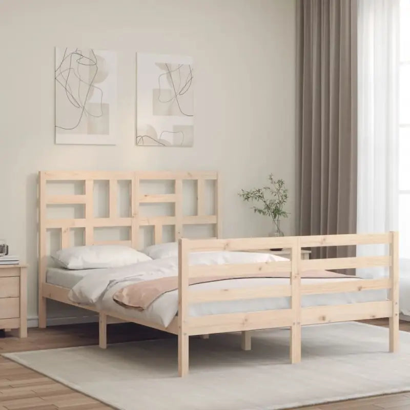 Massief Grenenhouten bedframe voor een natuurlijke en stijlvolle slaapkamer - Bedden & bedframes