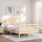 Massief grenenhouten bedframe voor een stilvolle en comfortabele slaapruimte - Naturel / 120 x 190 cm - Bedden &