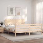 Massief grenenhouten bedframe voor een stilvolle en comfortabele slaapruimte - Naturel / 180 x 200 cm - Bedden &