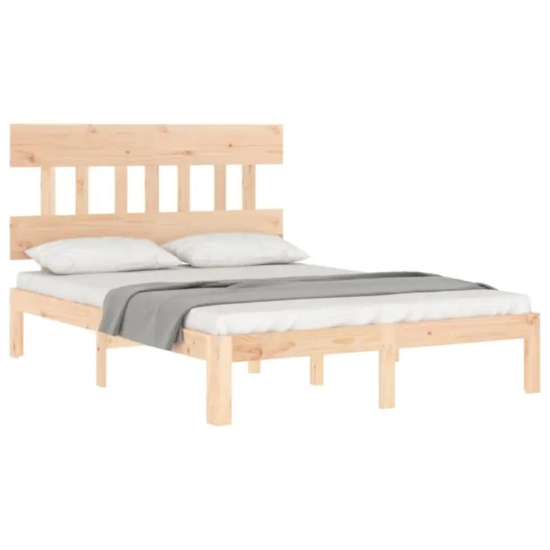 Massief Grenenhouten bedframe voor uitstekende ondersteuning en natuurlijk sfeer - Bedden & bedframes