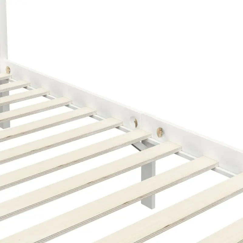 Massief Grenenhouten Hemelbedframe Voor Een Elegante Slaapkamer - Bedden & bedframes