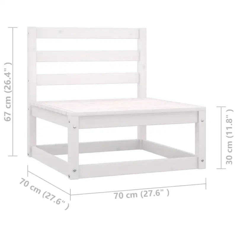 Massief Grenenhouten Tuinset voor Ontspanning en Genieten in de Tuin - Tuinsets