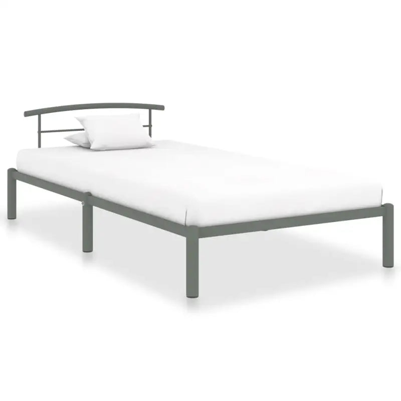Metalen bedframe voor een elegante en comfortabele slaapkamer sfeer - Grijs / 100 x 200 cm - Bedden & bedframes