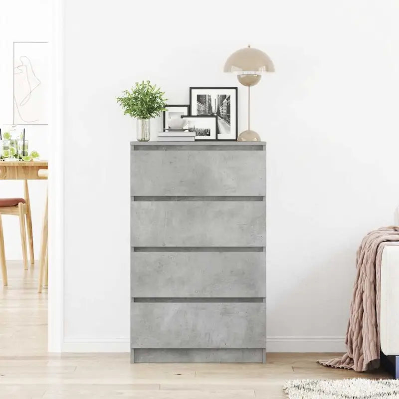 Minimalistisch bewerkt hout dressoir met 4 lades voor praktische opbergruimte - Dressoirs & buffetkasten