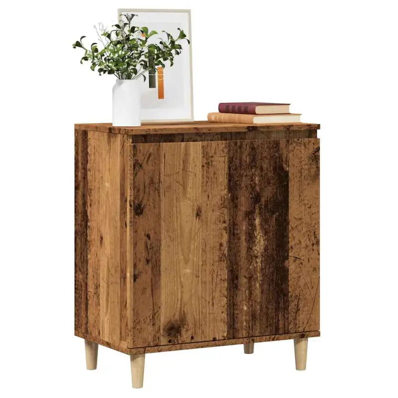 Minimalistisch dressoir van bewerkt hout in grijs sonoma - Oud hout / 1 - Dressoirs & buffetkasten