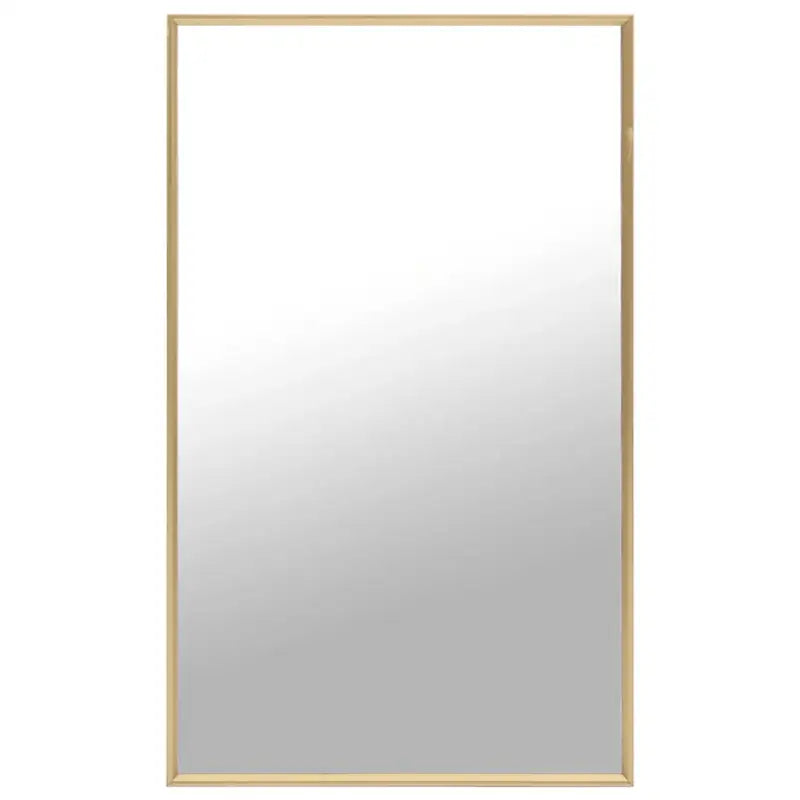 Minimalistische spiegel met glas en PVC-frame voor thuisdecoratie - Goud / 100 x 60 cm / 1 - Spiegels