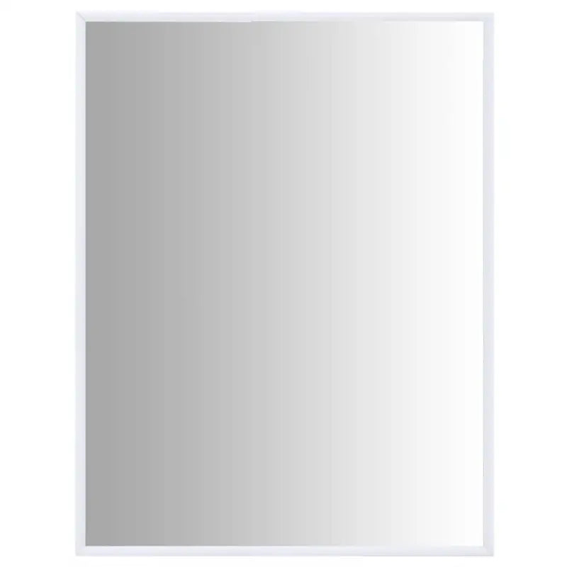 Minimalistische spiegel met glas en PVC-frame voor thuisdecoratie - Wit / 80 x 60 cm / 1 - Spiegels