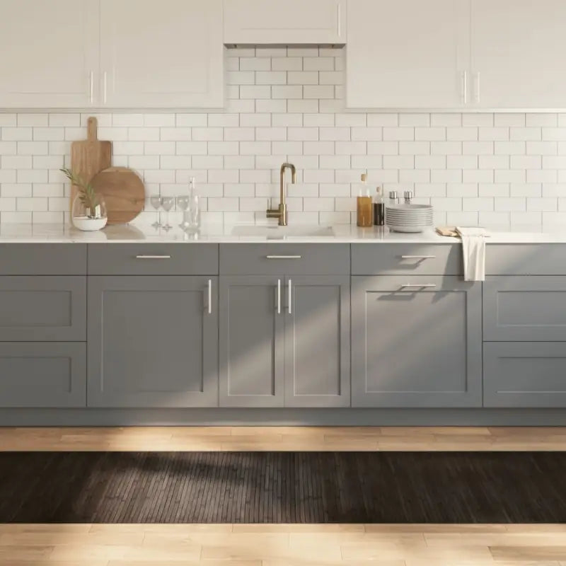 Modern bamboe vloerkleed in neutrale kleuren voor een natuurlijke uitstraling - Donkerbruin / 70 x 400 cm - Vloerkleden