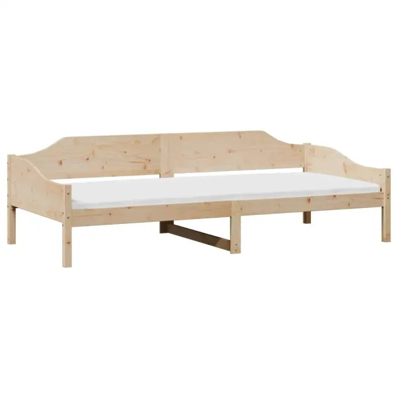 Modern bedframe met massief grenenhout en multiplex lattenbodem - Bedden & bedframes