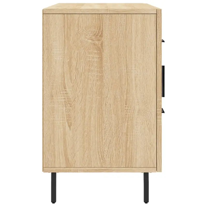 Modern dressoir met metalen poten en bewerkt hout voor een tijdloze uitstraling - Dressoirs & buffetkasten